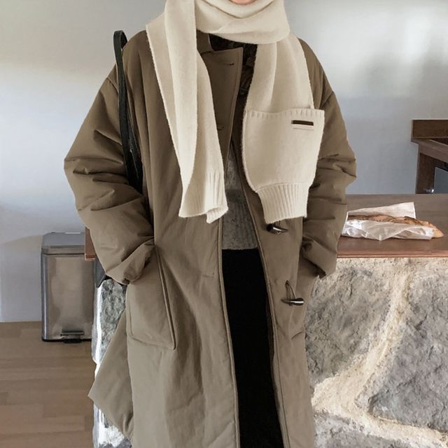 Frior-Plain Knit Scarf