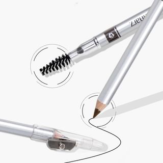 Eunarz - Dual-Ended Wooden Sketch Eyebrow Pencil - 2 Colors