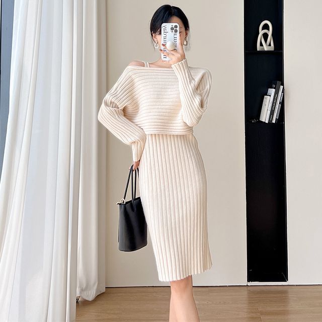 metallic knit beach dress Metallic Knit Dress – Retrofete main image 0