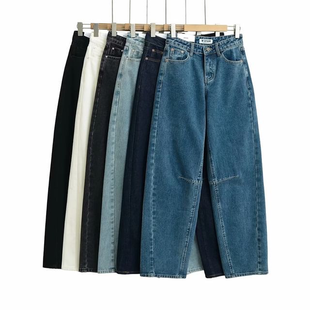 Faiar-High Rise Wide Leg Jeans