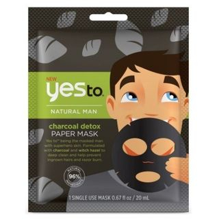 Yes To - Yes To Natural Man: Charcoal Detox Paper Mask (Single Pack)