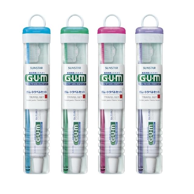 Sunstar - Gum Dental Toothbrush & Toothpaste Travel Set