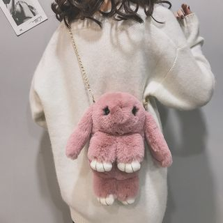 rabbit fluffy crossbody bag