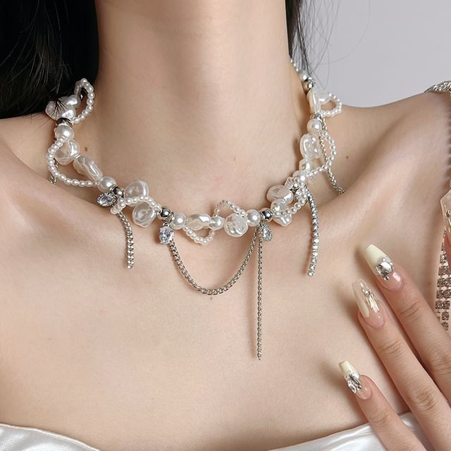Chimerro-Beaded Layered Necklace
