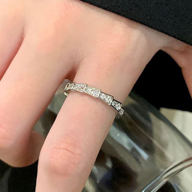 Jael-Rhinestone Open Ring