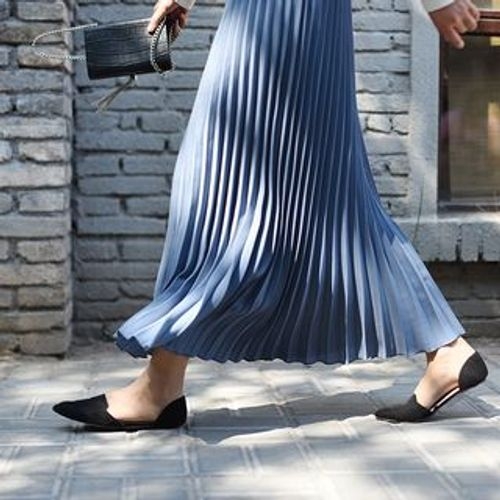 Pleated maxi outlet skirt usa