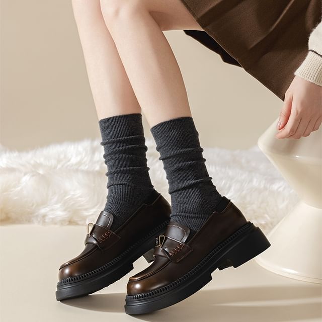 Gentiana-Plain Crew Socks