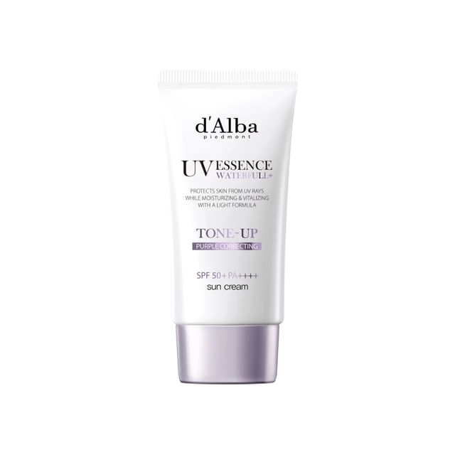 d-Alba-Waterfull Purple Correcting Tone-Up Sun Cream Krem przeciwsłoneczny