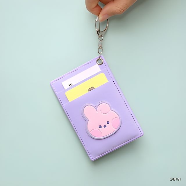 BABOSARANG 'BT21 minini' Card Holder with Keychain YesStyle