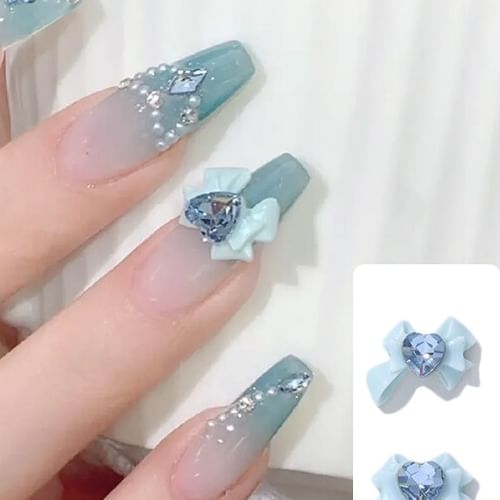 Heart Rhinestone Nail Art Decoration