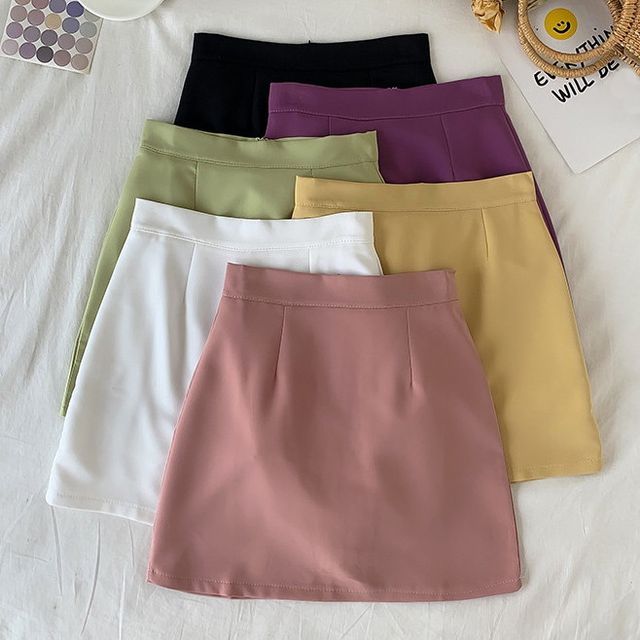 Gilmort-Plain A-Line Skirt