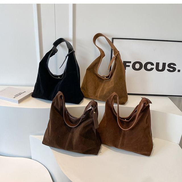 Basaran-Faux Suede Tote Bag