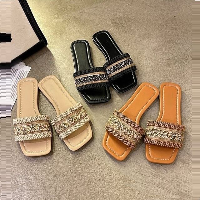 Anran-Plus Size Braided Sandals 35-43