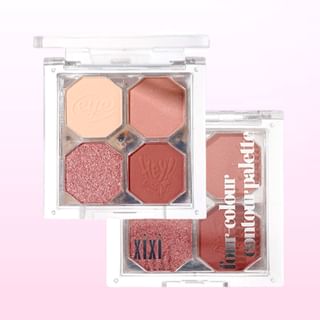 xixi - Inspirational 4 Colors Eyeshadow - 1# Peach Cone