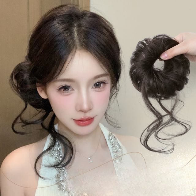 SEVENQ-Wavy Hair Bun Set