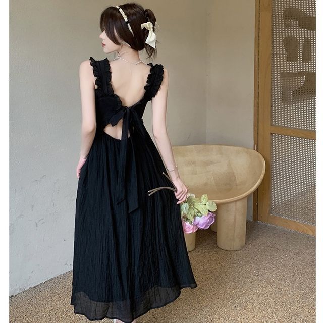 rust coloured evening dress Lizza Rust Satin Maxi Dress with Slit main image 1