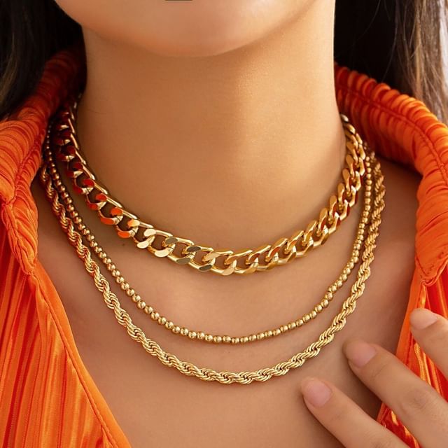 Gemsha-Chunky Layered Alloy Choker