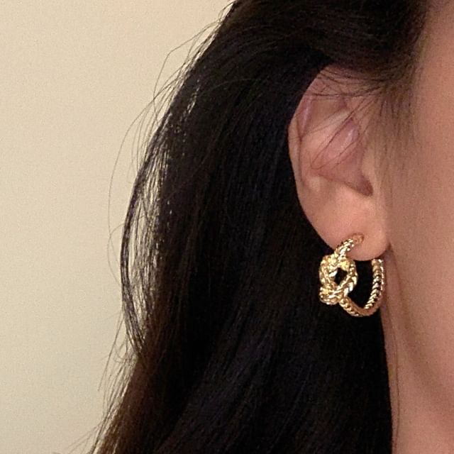 Seirios-Knot Open Hoop Earring