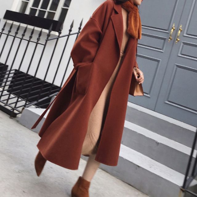 Lomond - Plain Long Coat | YesStyle