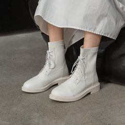 JY Shoes - Lace-Up Short Boots JY Shoes - Lace-Up Short Boots