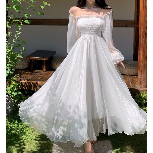 navy blue dress for baby girl Short White A-Line Illusion Neck Long Sleeves Lace Wedding Dresses Diamond White / 16