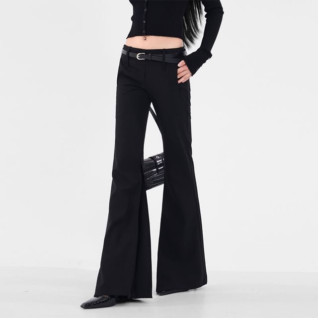 slim fit dress slacks The Perfect Classic Black Pant Kickflare main image 0