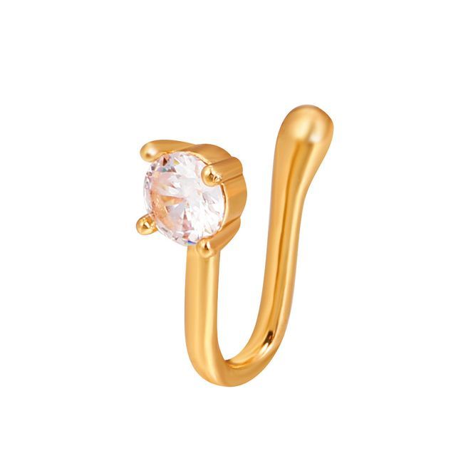 Gold Ring Design J Type Letter J Nose Ring MINKUROW Pcs Fake Nose