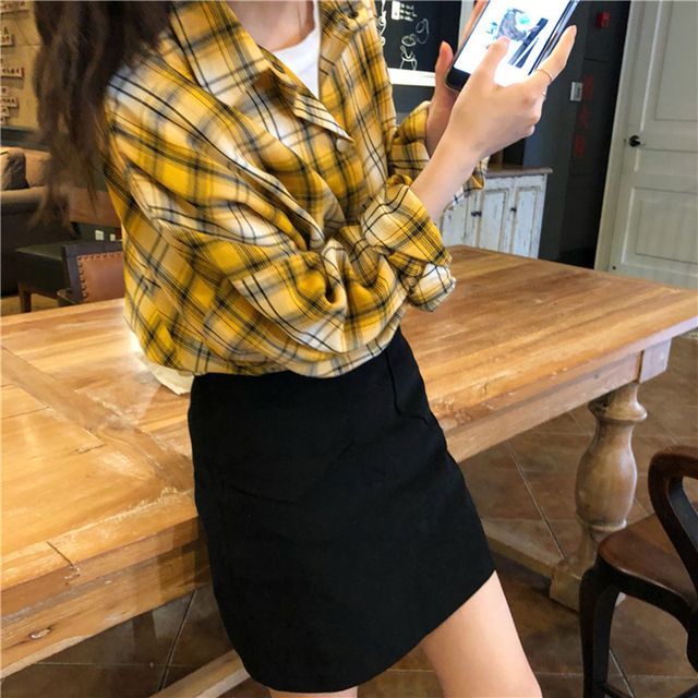 Everose-Plaid Shirt