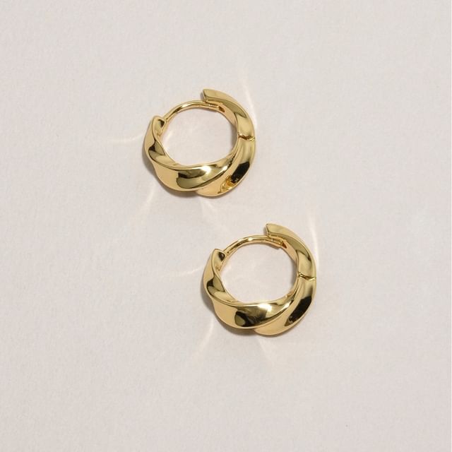 Kamuel-Twist Hoop Earrings