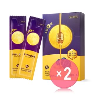 FRUDIA - Blueberry Honey Overnight Mask Set 2pcs Bundle Set