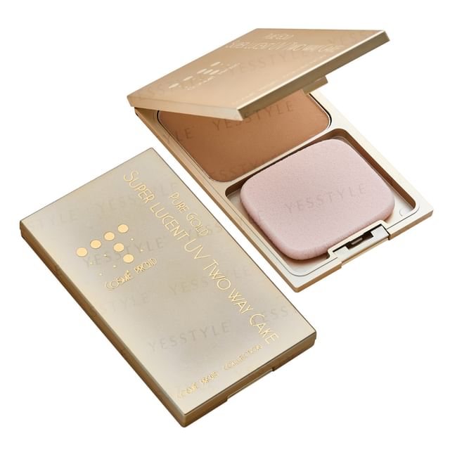 COSMÉ PROUD-Pure Gold Super Lucent UV Two Way Cake SPF 26 PA 01 Natural Beige