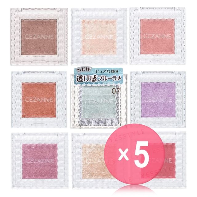 CEZANNE-Single Color Eye Shadow 5pcs Bundle Set