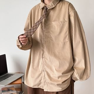 Plummie-Long-Sleeve Striped Shirt