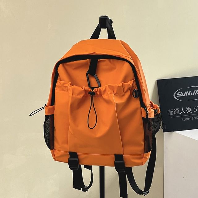 SUNMAN-Nylon Plain Backpack