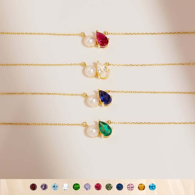 Sharkkira-CZ Birthday Necklace