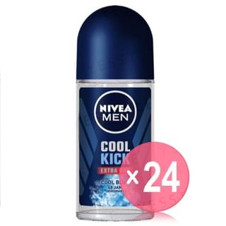 NIVEA - Men Cool Kick Extra Dry Cool Blue Deodorant Roll On (x24) (Bulk Box)