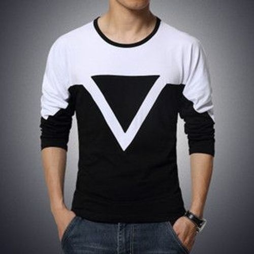 Alvicio - Two-Tone Long-Sleeve T-Shirt | YesStyle