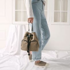 Wifky - Drawcord Fabric Bucket Bag Wifky - Drawcord Fabric Bucket Bag