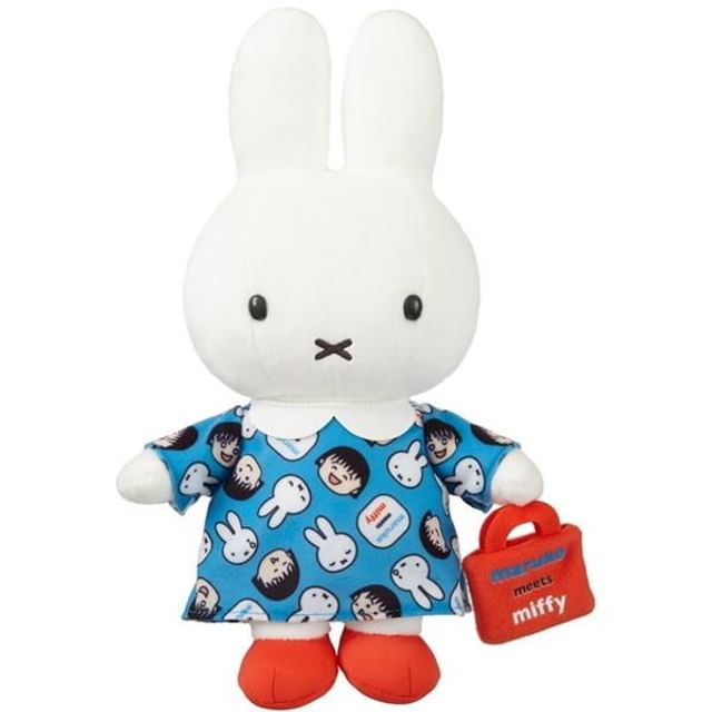 Miffy Multi Piece Sticker by Square (Miffy Meets Maruko Series) [BW22-10] -  Light Blue Color 4937122049104