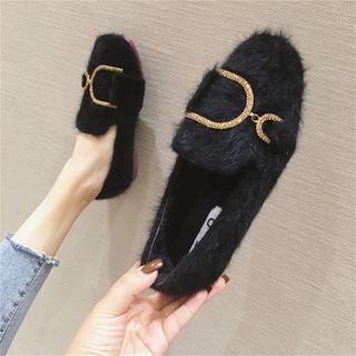 furry loafers
