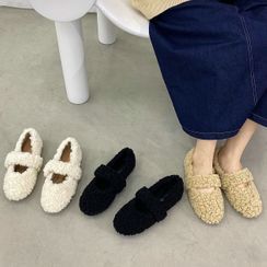 KICKOFF - Fleece Mary Jane Flats KICKOFF - Fleece Mary Jane Flats