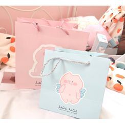 Jigsal - Pig Print Paper Gift Bag Jigsal - Pig Print Paper Gift Bag