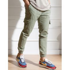 STYLEMAN - Drawstring-Waist Cargo Jogger Pants STYLEMAN - Drawstring-Waist Cargo Jogger Pants