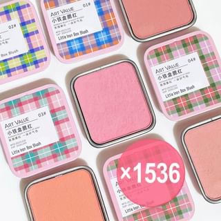 Art Value - Checkered Little Iron Box Blush - 4 Colors (x1536) (Bulk Box)