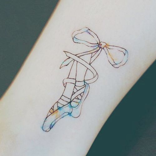 Delicate little ballet slippers for  Good Point Tattoos  Facebook