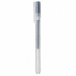 MUJI Smooth Gel Ink Ballpoint Pen Knock Type 0.3mm Black 1 PC