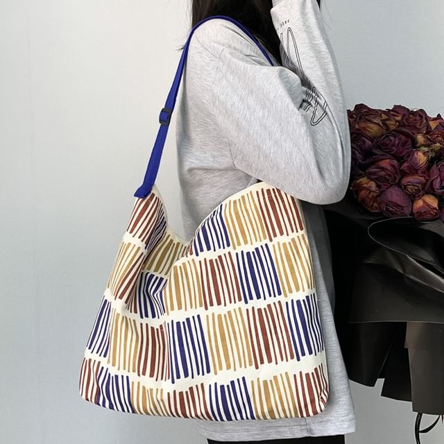 Basaran-Striped Tote Bag