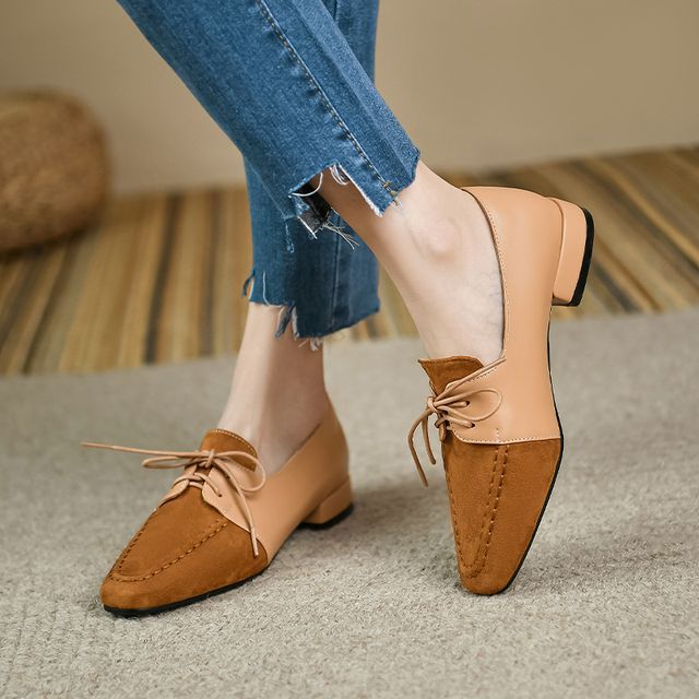 Napoles 2.0 Leather Lace Up Shoes Contrast Toe Caps
