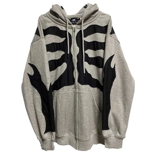 Skeleton zip up discount jacket