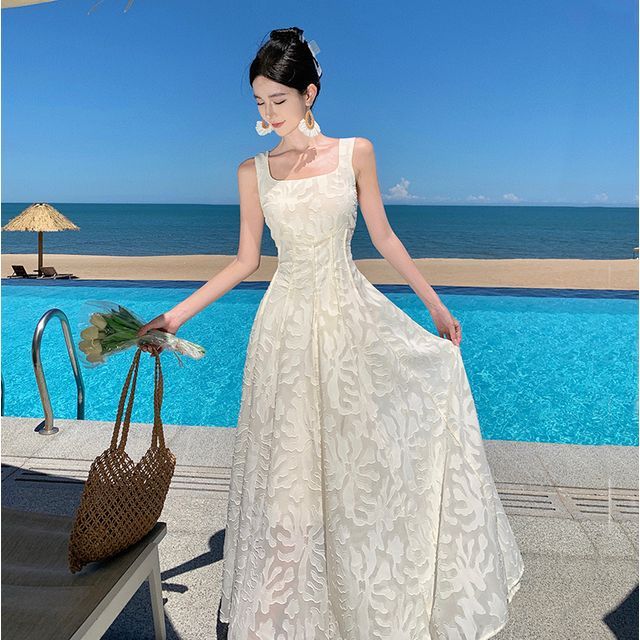 navy blue dress for baby girl A-Line Luxury Formal Dress With Thick Straps And Full Skirt main image 0